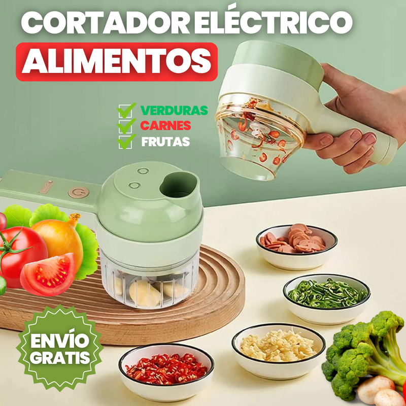 PICADOR DE ALIMENTOS 4 EN 1 COMPLETO