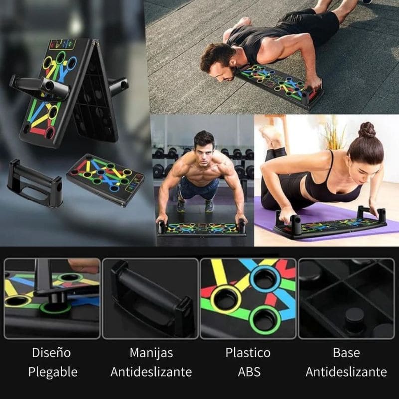 💪 TABLA MULTIFUNCIONAL PARA PUSH UPS Y ENTRENAMIENTOS COMPLETOS 💥