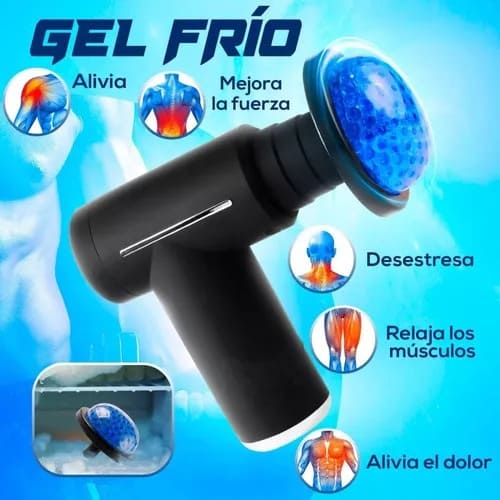 SUPER PISTOLA MASAJADORA CON TERAPIA DE CALOR Y FRÍO - PREMIUM