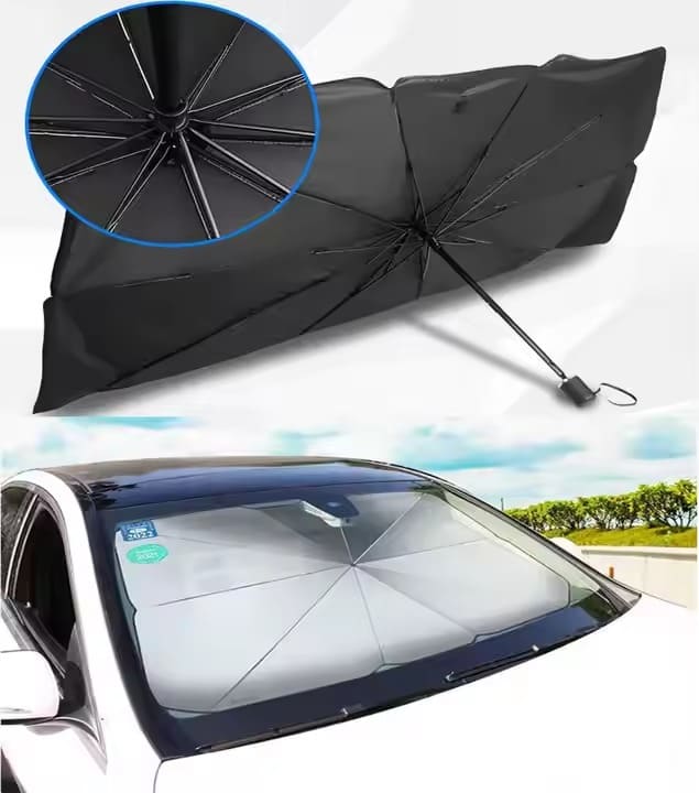 Sombrilla Parasol Para Auto UV50+ con Aislamiento Térmico