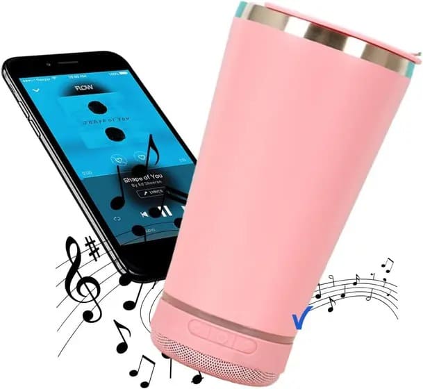 Vaso Térmico Bluetooth con Música 🎶 y Destapador 🍻 – Combo Perfecto!