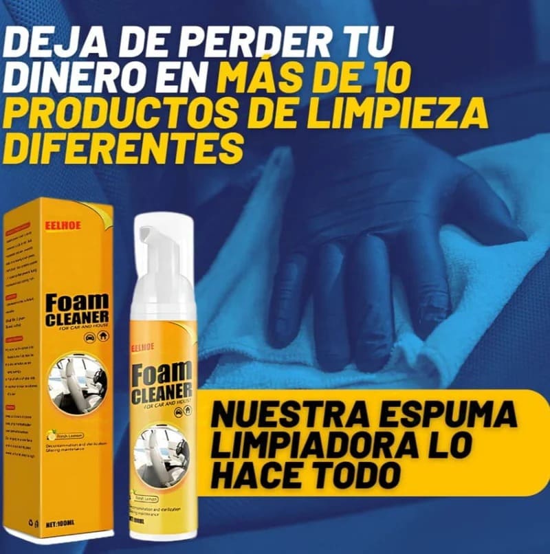 FOAM CLEANER: LIMPIEZA GARANTIZADA EN TODAS LAS SUPERFICIES