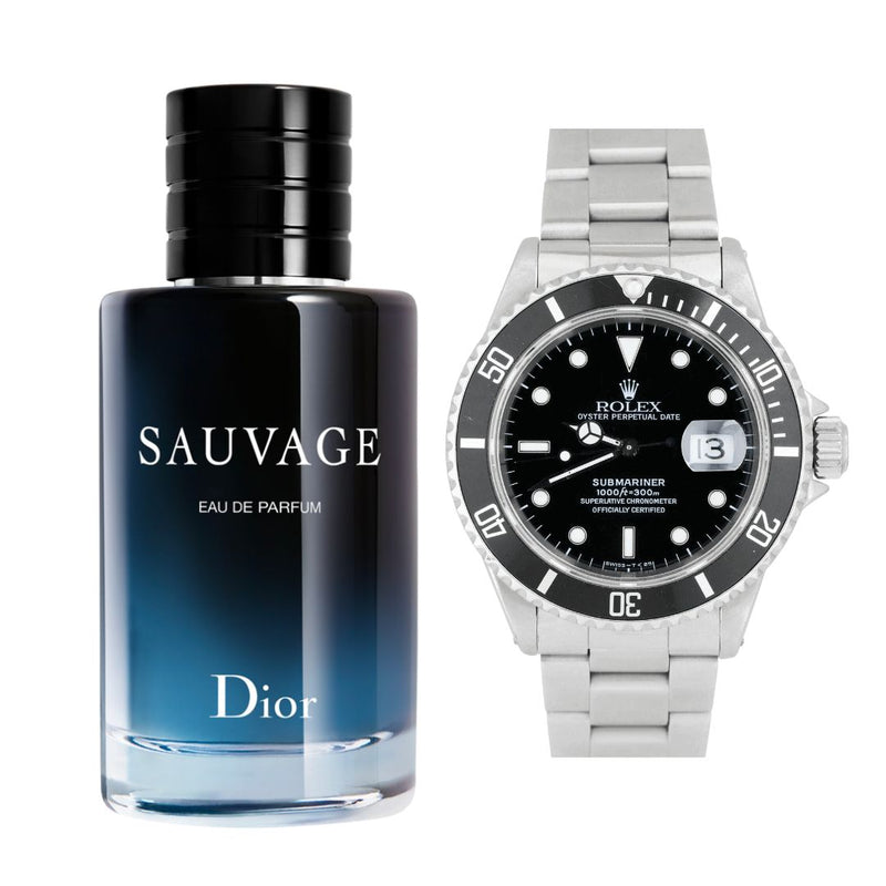 Combo perfecto para el Día del Padre: SAUVAGE + Reloj ROLEX SUBMARINER